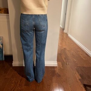 Zara straight leg Z1975, full length jeans with high waist